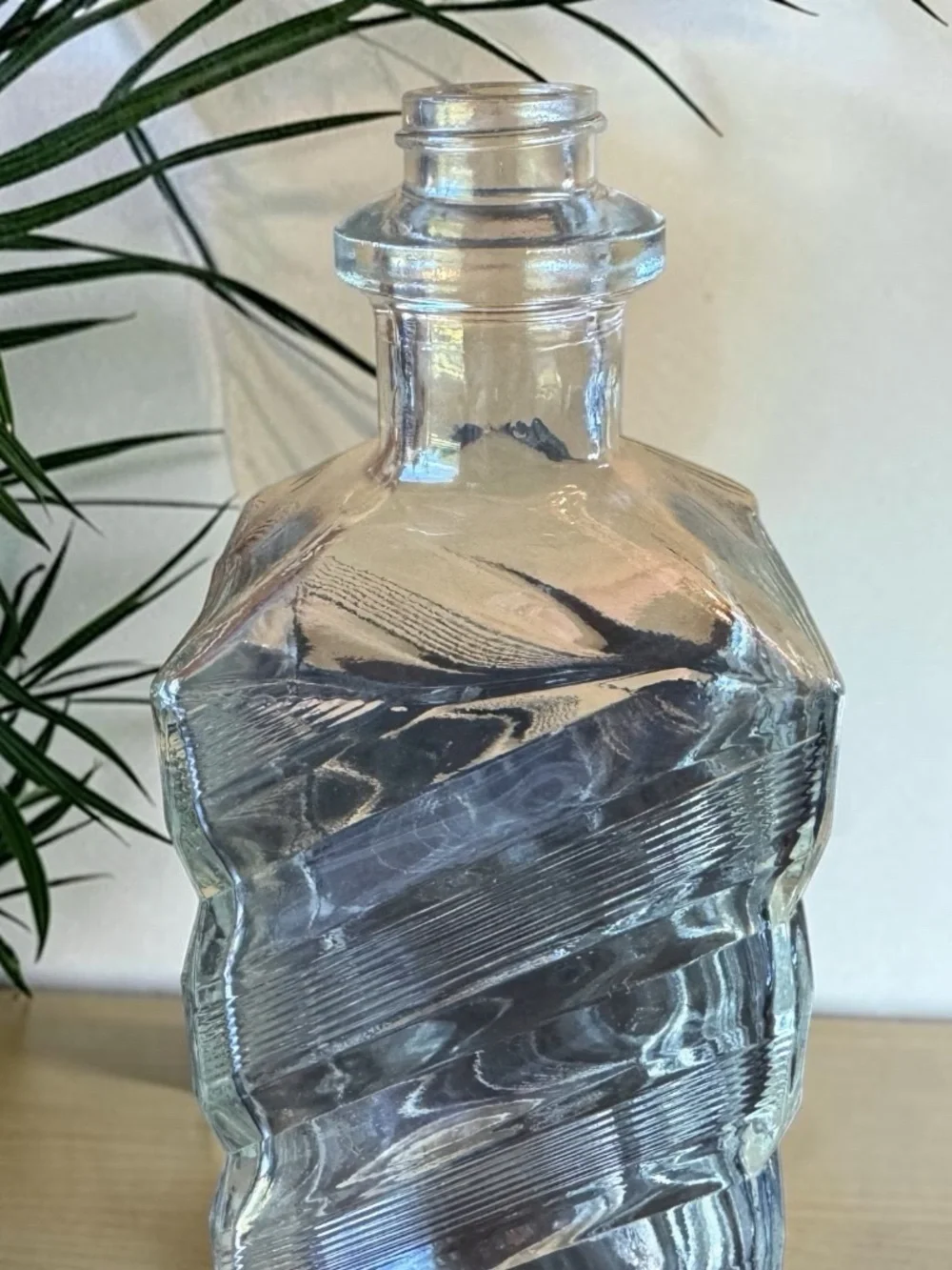 Vintage I.W. Harper Kentucky Bourbon Glass Decanter Bottle | Retro Barware